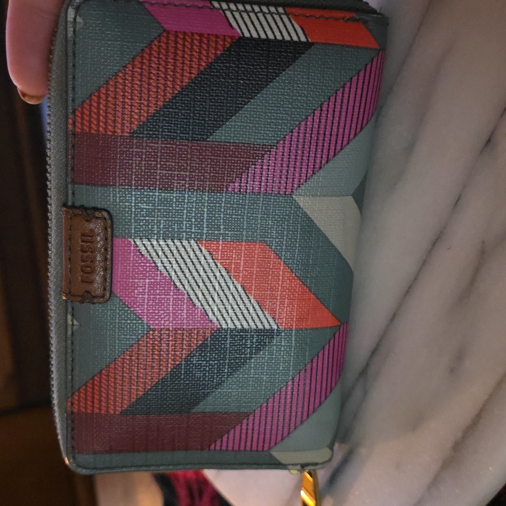 Fossil Multicolor Vintage Geometric Women's Wallet 💖